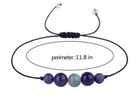 Bracelet - Relieve Anxiety   Stress With Amethyst  Sodalite   Labradorite Beads 