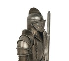 Medieval Knight Suit Of Armor Statue W Sword Metal Model 18  Figurine Home Decor