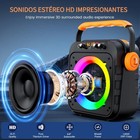 Portable Karaoke Machine With 2 Wireless Mics  Bluetooth Speaker With Rgb Lights