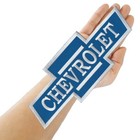 Chevrolet Chevy Blue White Logo Large Size 11 7 x4 4  Embroidered Iron On Patch