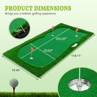 10 X 5 Ft  Large Professional Golf Training Mat Swing Putting Green Practice