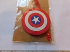 Captain America Luggage Tag Red White Blue Travel Name Id Holder Rubber plastic