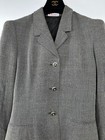 Karl Lagerfeld Vintage 1996 Gray Tweed Jacket 38 40 6 8 Coat Cc Logo Buttons M
