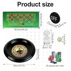 Casino Night Complete Game Set Include 16   Green Roulette Wheel 35  X 16 