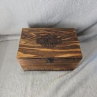 Harley Davidson Cheers Gift Set 2 Glasses Engraved Logo   Ice Mold In Wooden Box
