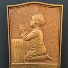 Prayer Wall Plaque Now I Lay Me Down To Sleep Florence Perin 12  Tall Plastic