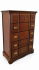 Little Folks Furniture Vintage 7 Drawer Highboy Dresser Cherry Brown Chest Home