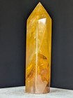 Golden Healer Tower Crystal Point Large Big Gemstone Chakra Reiki