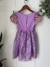 Disney Rapunzel Glitter Dress Girls 4-6x Fantasy Princess Play Costume