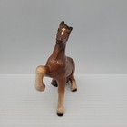 Vintage Porcelain Japan Horse Figurine Brown Black 4  Tall