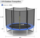 10ft Trampoline Safety Enclosure Net Combo Bounce Jump For Kids Outdoor With Spr