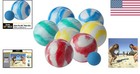 All-weather Bocce Ball Set With 8 Colorful Balls - Perfect For Family Gatherings
