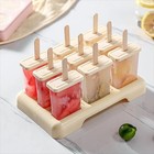 1pcs 9-in-1 Diy Ice Cream Popsicle Mold With Tray     Easy Homemade Frozen Maker