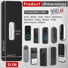 Video Doorbell Adhesive No-drill Mount For Nest Arlo Eufy Tapo Blink Aosu Wyze