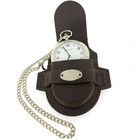 Pocket Watch Holder With Chain Pouch Fits Up To 50mm Engravable