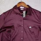 Van Heusen Button Up Women s Xl Purple Long Sleeve Stretch Dress Shirt Nwt  58