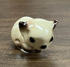 Vintage Hagen Renaker Miniature Siamese Cat Kitty Kitten Drinking Dollhouse 1  L