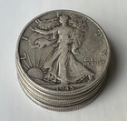  lot Of 5  Walking Liberty Half Dollar - 90  Siiver - Choose   Of Lots Of 5 