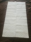 Vintage Pastel Nursery Baby Blanket Flannel Cotton Stars Hearts Sun Apples 47x27