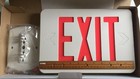 Red Double Face Emergency Exit Sign Led Light 120 277v Ac Universal Mounting