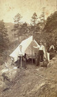 Original  Westward Expansion Campsite Colorado Springs Photo C1890 s