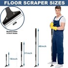 Heavy Duty 4-inch Razor Blade Floor Scraper  31 -46   Long-handle  Cleaning Gla