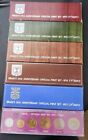 Israel Coins 1972-1977  6 Years  Israel Anniversary Official Mint Sets