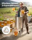 Vevor Electric Honey Extractor 3 Frame Beekeeping Honeycomb Stainless Steel