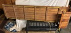 Antique Wood Toboggan Sled With Pull Rope  Brown   Yellow Wooden Sled