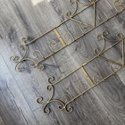 Gold Finish Horizontal Plate Display Rack 4 Plate Holder Wall Mount Set Of 2