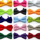 Classic Black Tuxedo Bow Tie  Pre-tied Satin With Adjustable Strap For Groomsmen