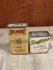 Vintage Spice Tin Lot Of 5  Duncan Hines  Standby  Belmore Griffin   s  Slades