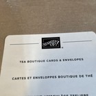 Stampin  Up Tea Boutique Cards   Envelopes Green White Multicolor