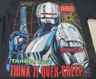 Vintage 1990 Robocop  think It Over Creep  Movie T Shirt Tag Anvil L Made In Usa