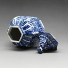 Chinese Archaize Blue And White Porcelain Painting Dragon Vase Qianlong Mark