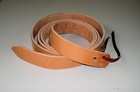 7 5 To 8 Foot Amish Made Latigo Genuine Leather Cinch Strap Natural Light Oil