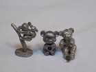Bear   Koala Lot Set 4 Wood Magnet   Pewter Metal Figurine Statue Figure Collect
