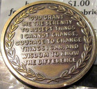 Alcoholics Anonymous Aa 8 Year Sunshine Bronze Medallion Token Chip Sober Coin