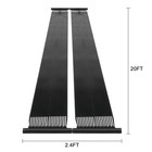 2pcs Solar Pool Heater Panel 1 2x20ft Weatherproof For Above Inground Pools