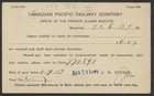 1921 Cpr 75c 2c Admiral Sepia View Card Lakes In The Clouds Bc Freight Claims