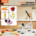 Vevor Commercial Vegetable Slicer 1 4 Inch Fruit Slicer Vegetable Cutter Manual