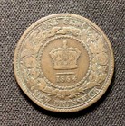 1864 New Brunswick Canada One Cent  Enn Coins
