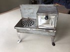 Vintage Antique Metal Child   s Toy Electric Stove Oven Tin 1920s