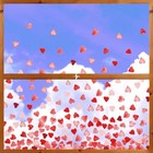  200 Pcs Valentine Window Cling Sticker  Pink Red Tiny Love Hearts Tiny Heart