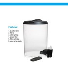 New 2-gallon Tropical Fish Tank Starter Kit With Led Light Power Filter