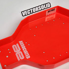 Rc10t Neon Red Chassis And Nose Plate 7830 7831 Cliff Lett Team Associated 7003