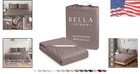 Luxury Full Fitted Sheet     400 Thread Count Bamboo Viscose For Refreshing Sleep