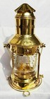 New Vintage Nautical Brass Lantern Anchor Boat Light Oil Lamp Maritime Ship Lamp