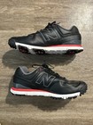 New Balance Men   s Nbg574 Spike Golf Shoe Black Leather Size 12