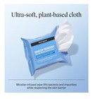 Neutrogena Makeup Remover Wipes Micellar Cleansing 25ct Lot Of 2 Plant-based